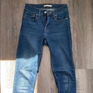 Medium/Dark Wash 721 High Rise Skinny Jeans